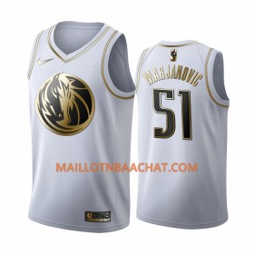 Maillot NBA Dallas Mavericks Boban Marjanovic 51 Nike 2019-20 Blanc Golden Edition Swingman - Homme